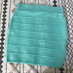 NEW! Mint Green Bodycon Mini Skirt